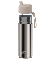 Load image into Gallery viewer, Frank Green Ceramic Reusable Bottle - Moon Dust Chrome with Flip Straw Lid 20oz/595ml