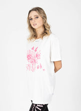 Load image into Gallery viewer, Federation Rush Tee - Flowers - White | Pink Lemonade
