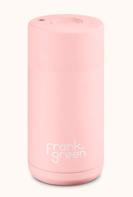 Frank Green Ceramic Reusable Cup - Blushed - 12oz/355ml | Pink Lemonade