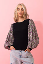 Load image into Gallery viewer, Charlo by Augustine - Jazz Knit Top Cotton Black
