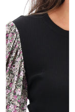 Load image into Gallery viewer, Charlo by Augustine - Jazz Knit Top Cotton Black
