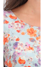 Load image into Gallery viewer, Charlo by Augustine - Louise Midi Dress Blue Viscose Floral
