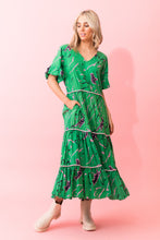 Load image into Gallery viewer, Charlo by Augustine - Fox Midi Dress Green

