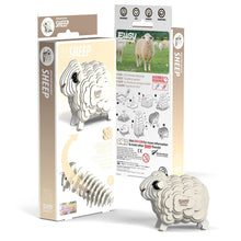 Load image into Gallery viewer, Eugy Sheep- 3D Cardboard Model Kit