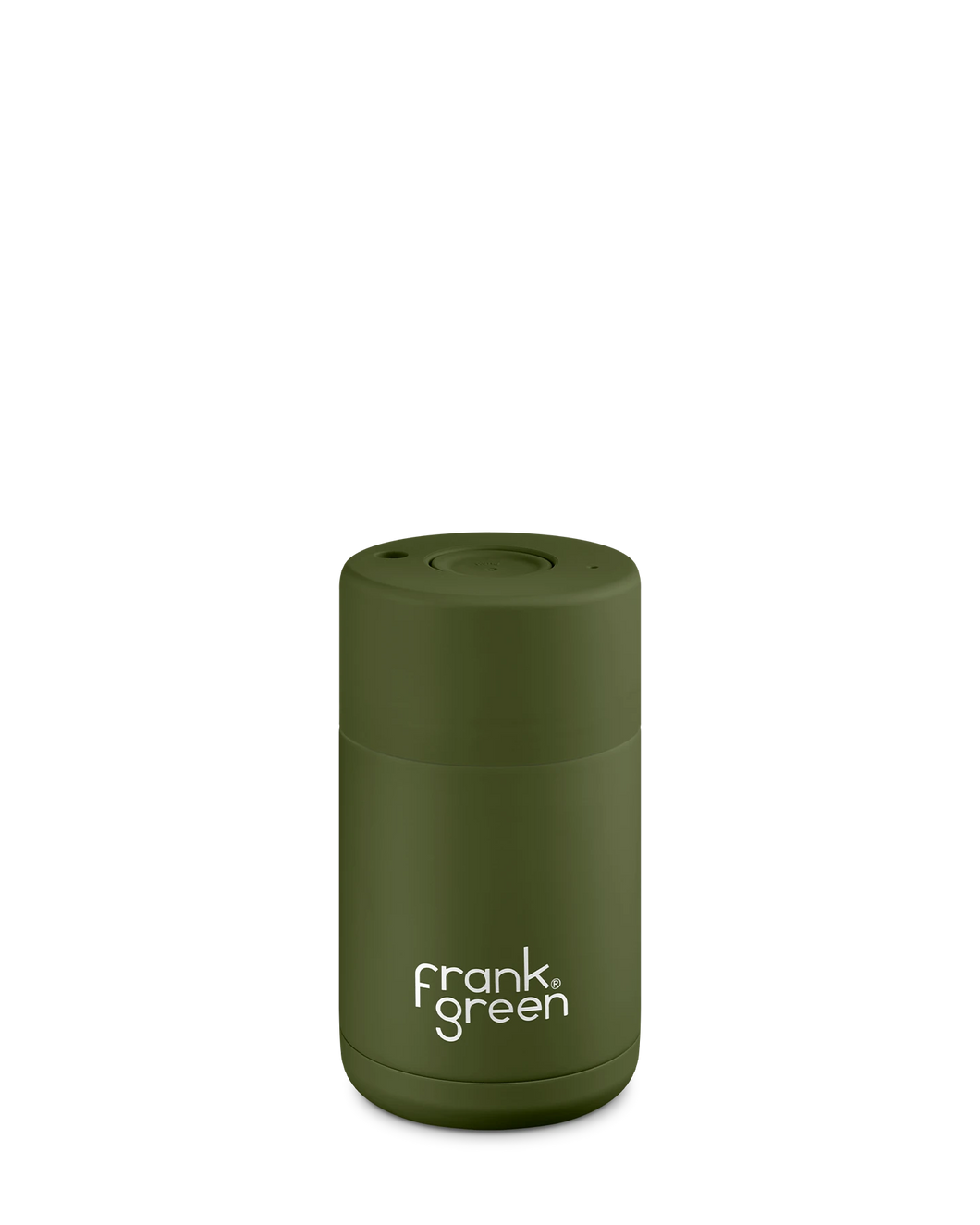 Frank Green Ceramic Reusable Cup - Khaki - 10oz/295ml | Pink Lemonade