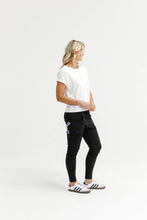 Load image into Gallery viewer, Homelee Apartment Pants - Black with Marine Blue Shadow X
