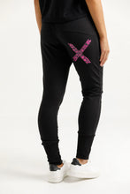 Load image into Gallery viewer, Homelee Apartment Pants - Winter - Black with Orchid Damask X