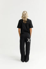 Load image into Gallery viewer, Homelee Avenue Pants - Black with Graphite Daisy X