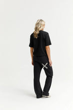 Load image into Gallery viewer, Homelee Avenue Pants - Black with Graphite Daisy X
