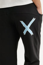 Load image into Gallery viewer, Homelee Avenue Pants - Black with Sapphire/Ivory X