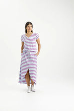 Load image into Gallery viewer, Homelee Chelsea Dress - Orchid Stripe