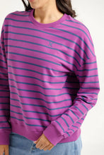 Load image into Gallery viewer, Homelee Kayla Crew - Hyacinth Stripe