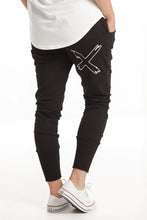 Load image into Gallery viewer, Homelee Apartment Pants - Winter - Black with White Outline X
