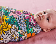 Load image into Gallery viewer, Kip & Co Bamboo Muslin Baby Swaddle - Bliss Floral