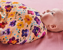 Load image into Gallery viewer, Kip & Co Bamboo Muslin Baby Swaddle - Pansy
