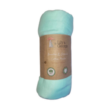 Load image into Gallery viewer, Lily & George - Sky Blue Bamboo/Cotton Muslin