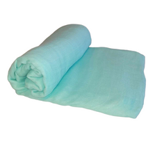 Load image into Gallery viewer, Lily & George - Sky Blue Bamboo/Cotton Muslin
