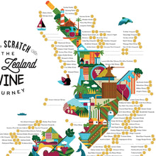 Load image into Gallery viewer, NZ Sip and Scratch Map - Wine - A2