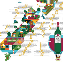 Load image into Gallery viewer, NZ Sip and Scratch Map - Wine - A2