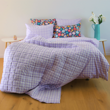 Load image into Gallery viewer, Patterson Rose - Florence Stripe & Fliss Gingham Bedspread - Large