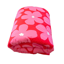 Load image into Gallery viewer, Patterson Rose - Ruby Red & Pink Flower Duvet Cover Set - Single