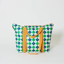 Load image into Gallery viewer, Project Ten - Argyle Zip Medium Tote