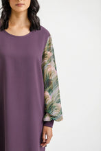 Load image into Gallery viewer, Homelee Ariana Dress - Plum with Bloom Swirl

