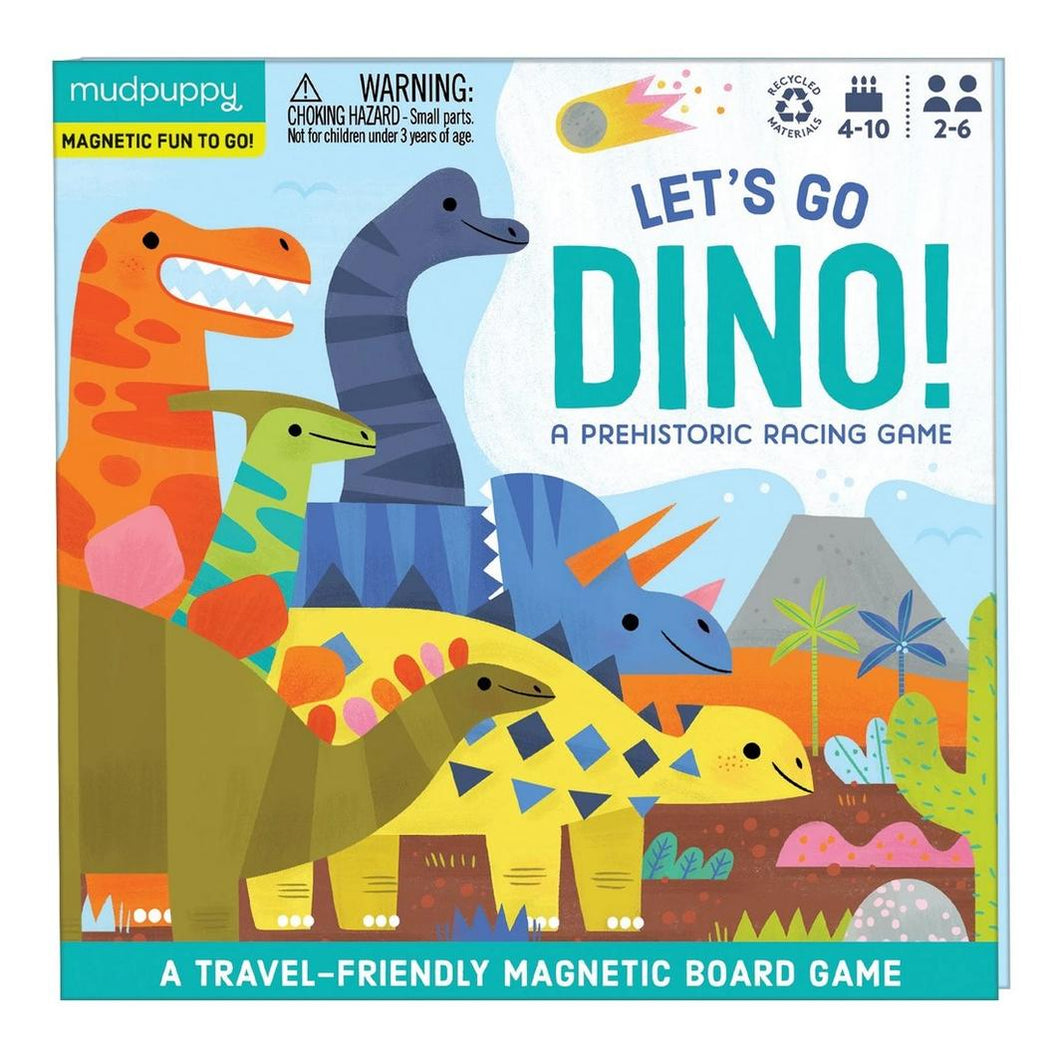Mudpuppy Lets Go, Dinos! Magnetic Board Game