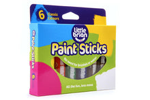 Load image into Gallery viewer, Little Brian Paint Sticks - Classic 6 Pack
