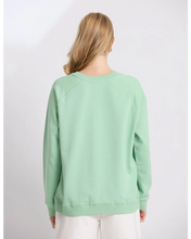 Load image into Gallery viewer, Stella + Gemma Sweater - Classic Sweat - Snifter Green Embroidered Logo
