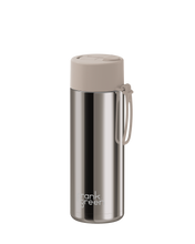 Load image into Gallery viewer, Frank Green Ceramic Reusable Bottle - Moon Dust Chrome with Flip Straw Lid 20oz/595ml

