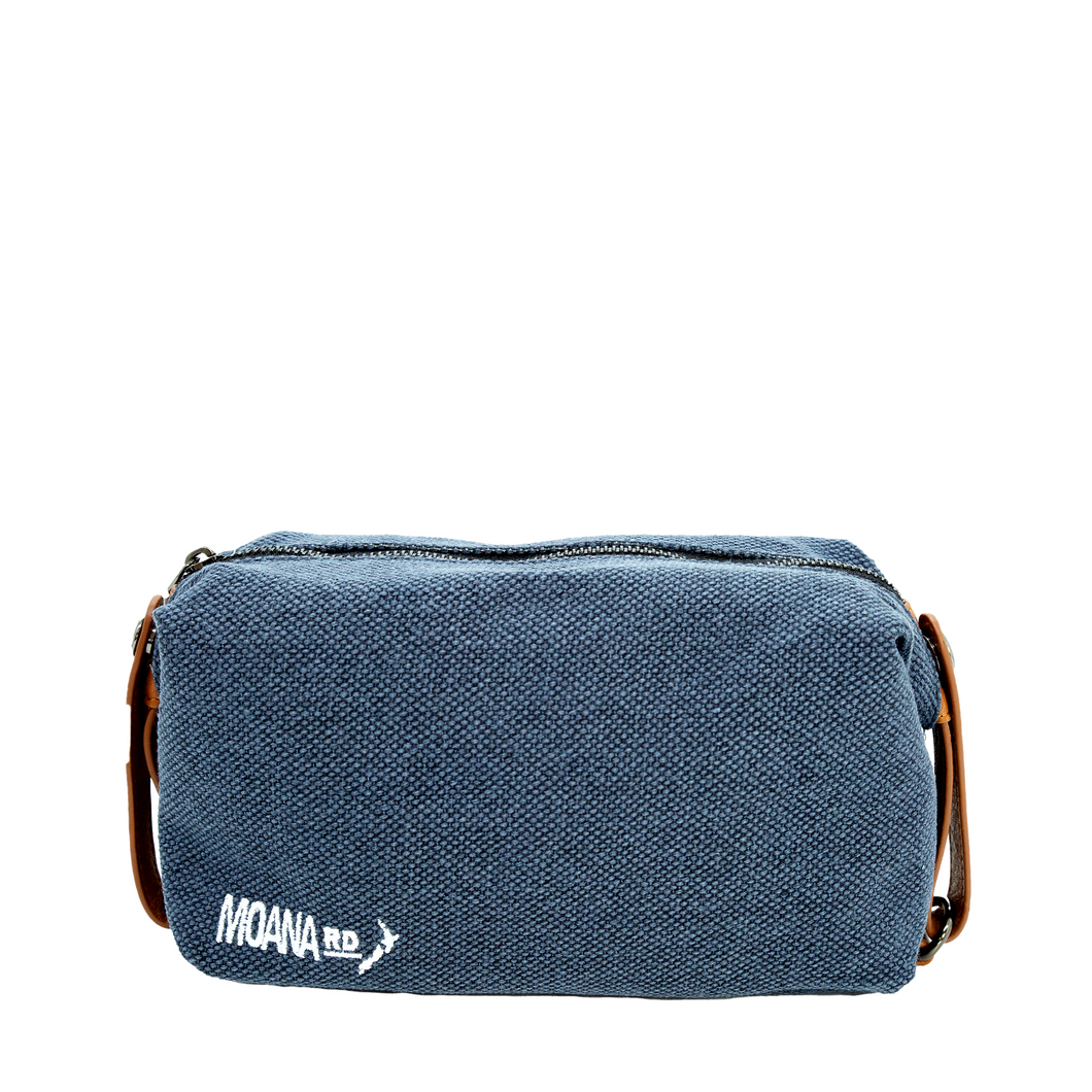 Moana Road - Canvas Toiletry Bag - Blue