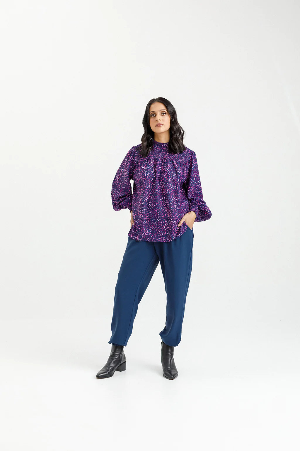 Homelee Charlotte Top - Galaxy