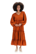 Load image into Gallery viewer, Charlo by Augustine - Christine Maxi Dress Rust
