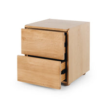 Load image into Gallery viewer, Cube Bedside Table - Natural Oak
