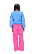 Load image into Gallery viewer, Charlo by Augustine - Dee Cotton Embroidered Sweater - Blue
