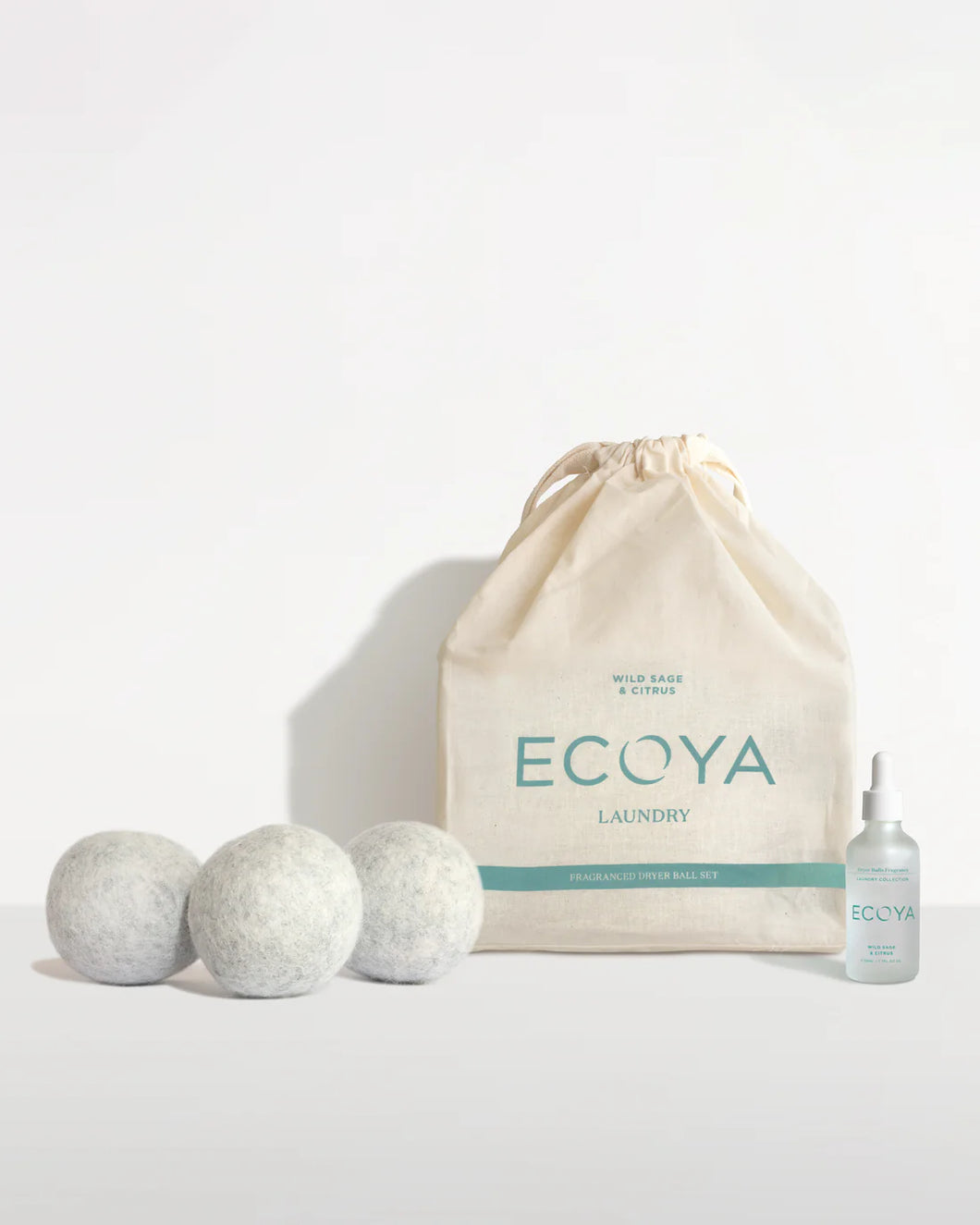 Ecoya - Wild Sage & Citrus Laundry Dryer Ball Set