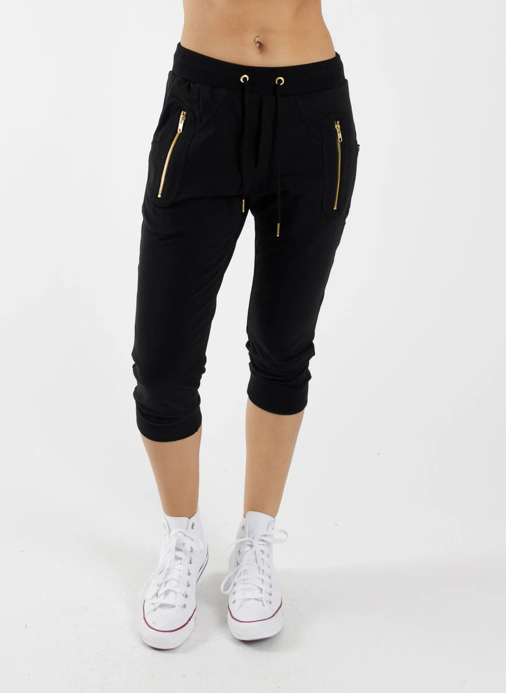 Federation Cut Trackies - Black/Gold