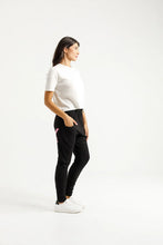 Load image into Gallery viewer, Homelee Apartment Pants - Black with Candy Pink X
