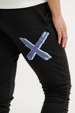 Load image into Gallery viewer, Homelee Apartment Pants - Black with Marine Blue Shadow X
