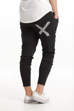 Load image into Gallery viewer, Homelee Apartment Pants - Black with Paper Plane X Print

