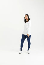 Load image into Gallery viewer, Homelee Apartment Pants - Winter - Indigo Blue with Seafoam X
