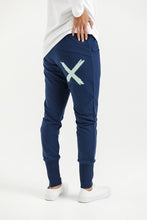 Load image into Gallery viewer, Homelee Apartment Pants - Winter - Indigo Blue with Seafoam X
