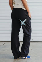Load image into Gallery viewer, Homelee Avenue Pants - Black with Sapphire/Ivory X
