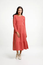 Load image into Gallery viewer, Homelee Long Sleeve Kendall Dress - Winter Weight - Tandoori
