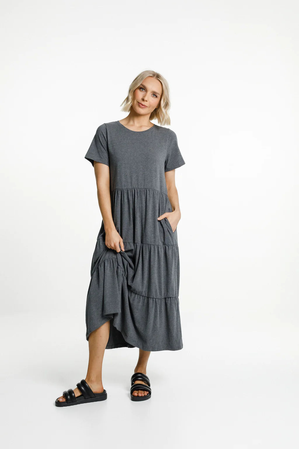 Homelee Kendall Dress - Charcoal