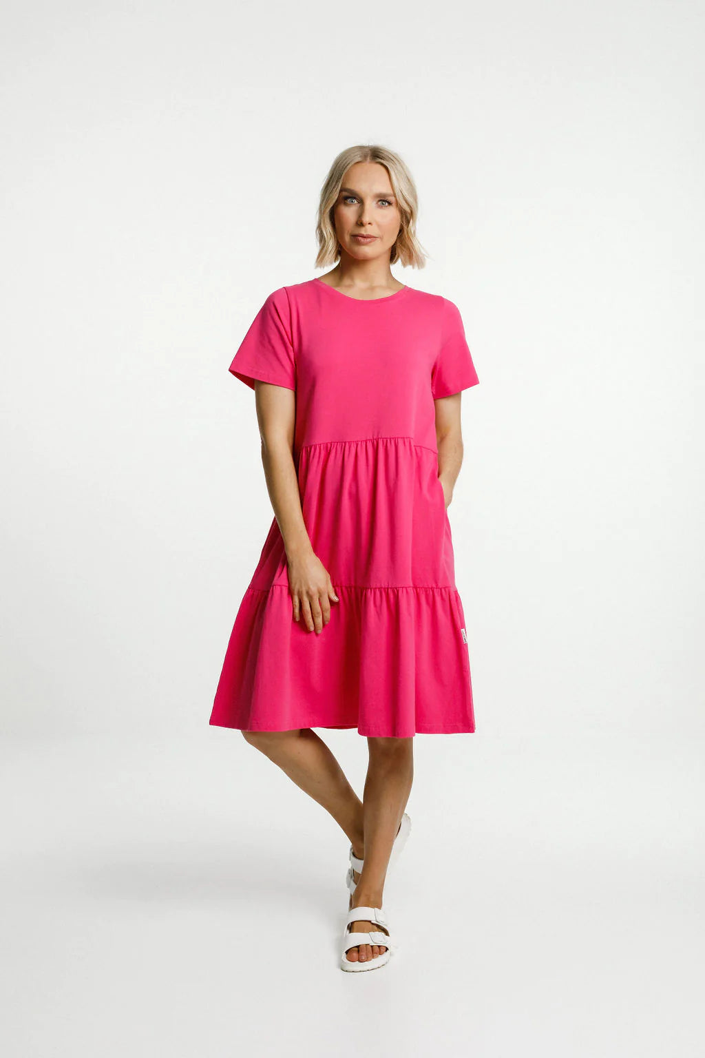 Homelee Kylie Dress - Raspberry Pink