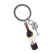 Load image into Gallery viewer, Metalmorphose Keychain - Wine Bottle
