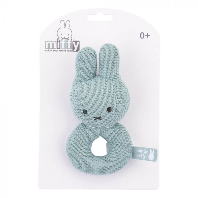 Miffy Green Knit Rattle