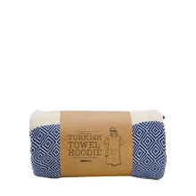 Load image into Gallery viewer, Moana Road - Turkish Towel Hoodie - Blue
